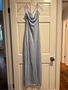Peppermayo | Dresses | Peppermayo Alexia Knit Maxi Dress Womens M L Blue  Green Halter Cutout | Poshmark